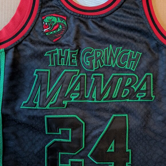 Headgear Classics Kobe Bryant Jersey #24 Black Mamba Grinch Size XS - Picture 3 of 7